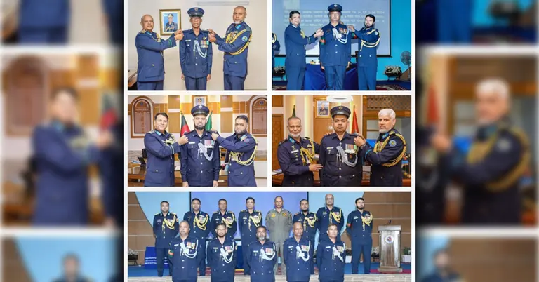 বিমান বাহিনীর অনারারি কমিশন প্রদান